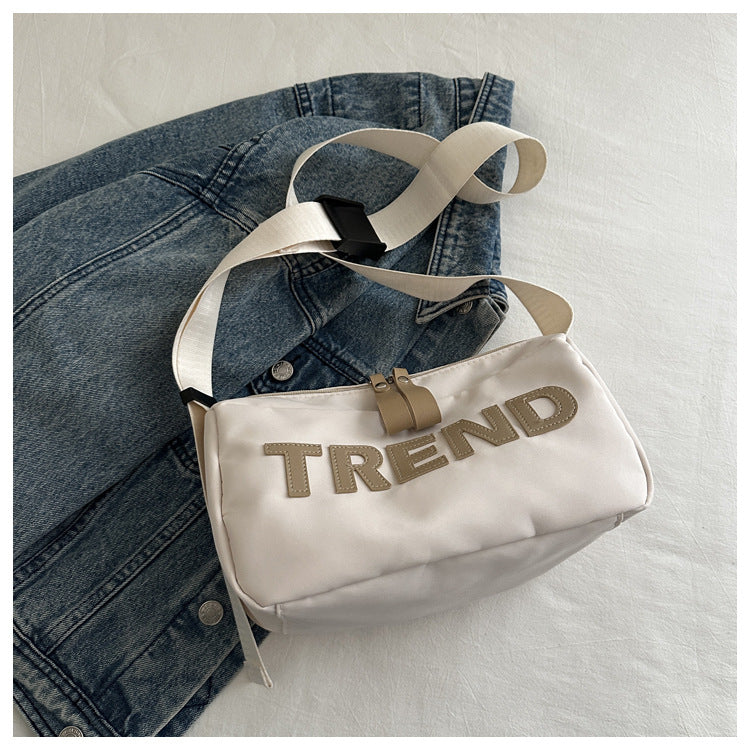 Oxford cloth bag women's 2025 new fashion sports fitness bag short trip shoulder bag red messenger women's bag