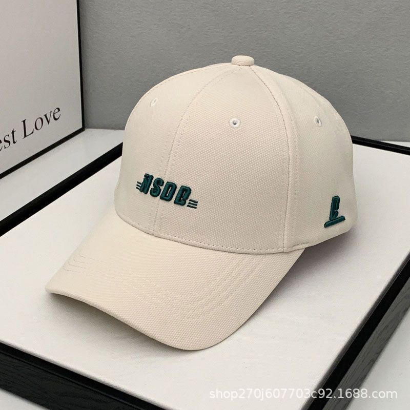 Big head circumference deep top baseball cap children's Korean version versatile embroidery shows the face small wide curved brim hard top cap male tide