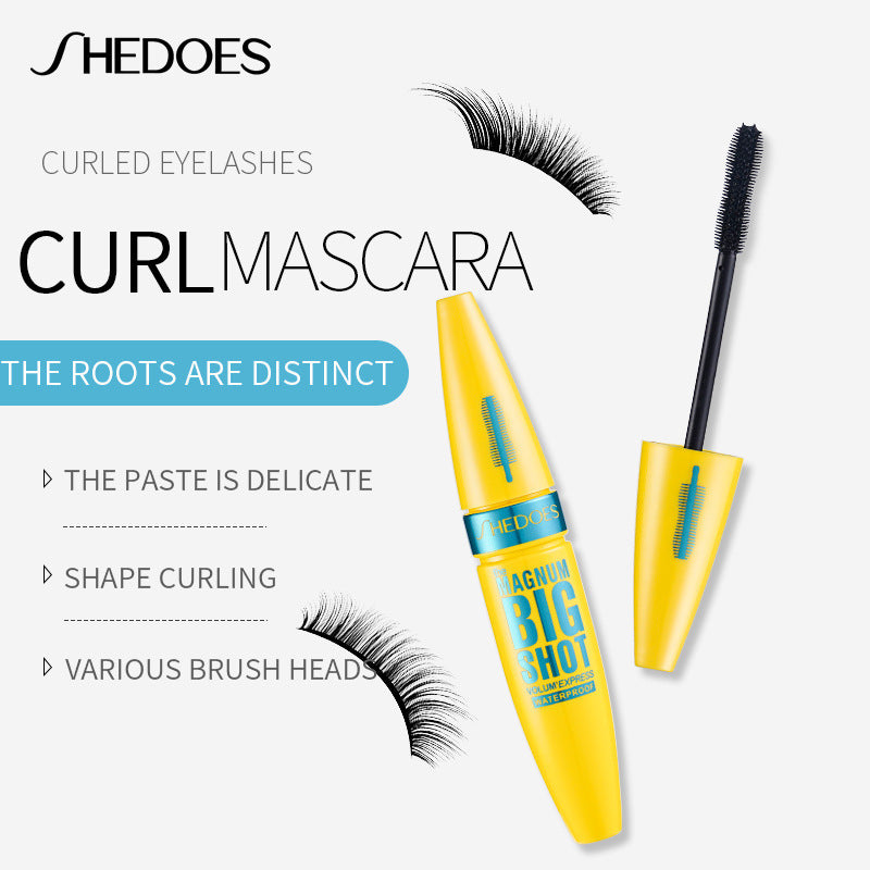 There are three popular brush heads, dense and elongated waterproof, sweat-proof and non-smudging long-lasting solid makeup mascara.