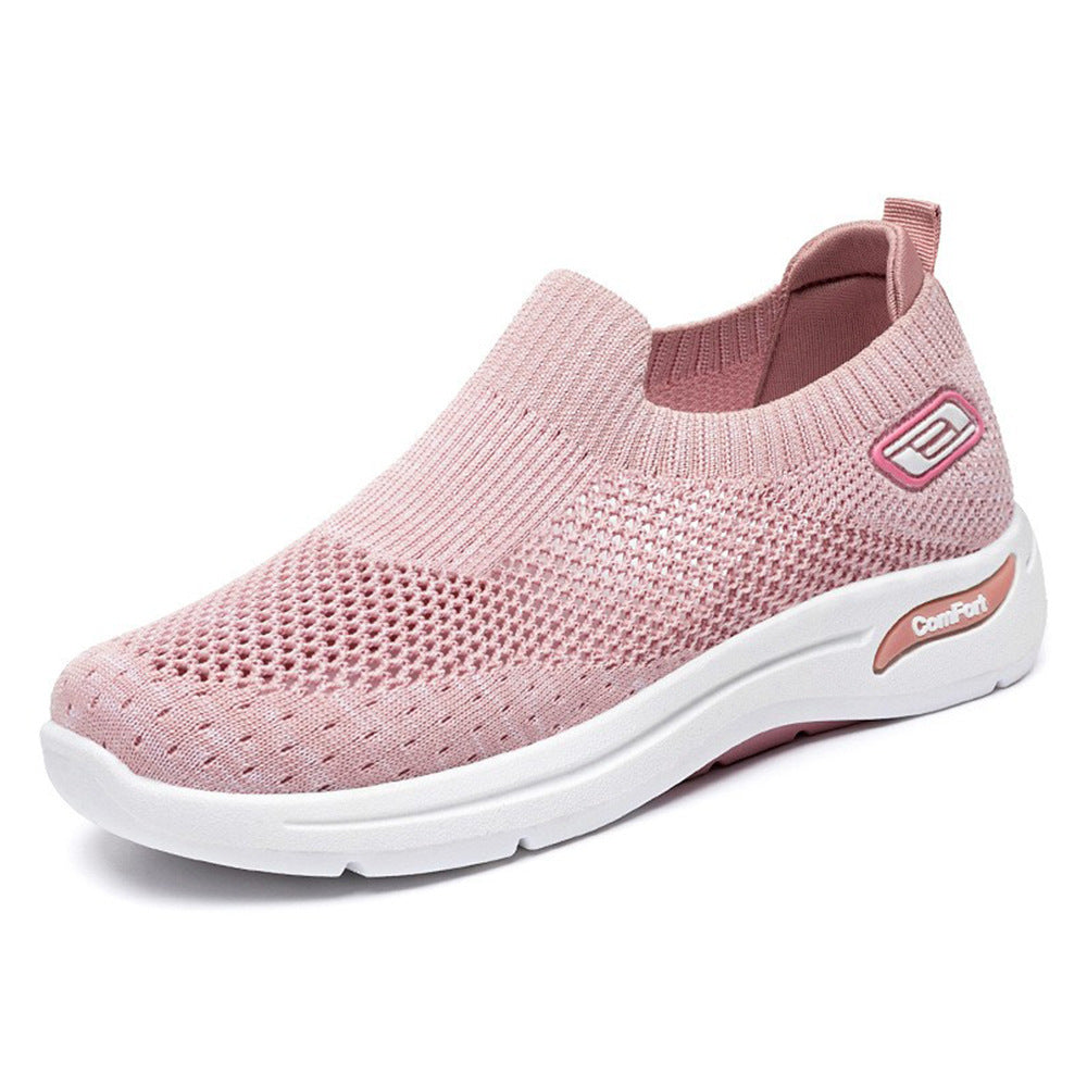 Shoes women's 2025 new foreign trade women's shoes casual and lightweight soft-soled mother shoes flat-soled fashionable breathable sports shoes women
