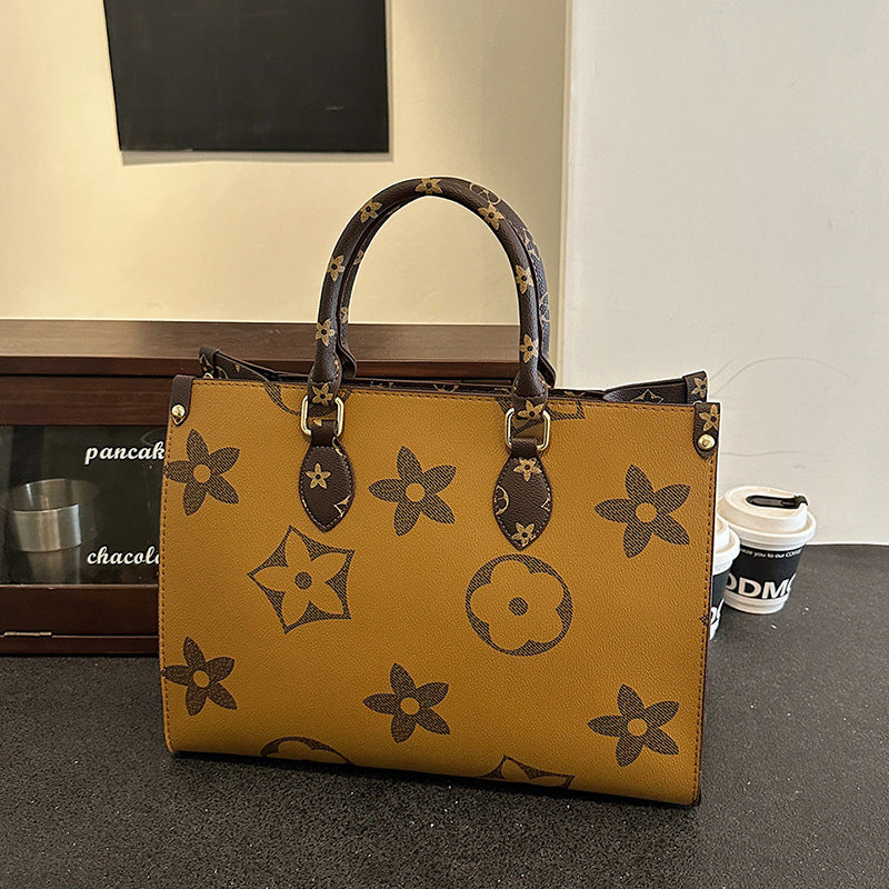 European and American retro women's bags 2025 new fashion foreign atmosphere handbags large capacity shoulder bags