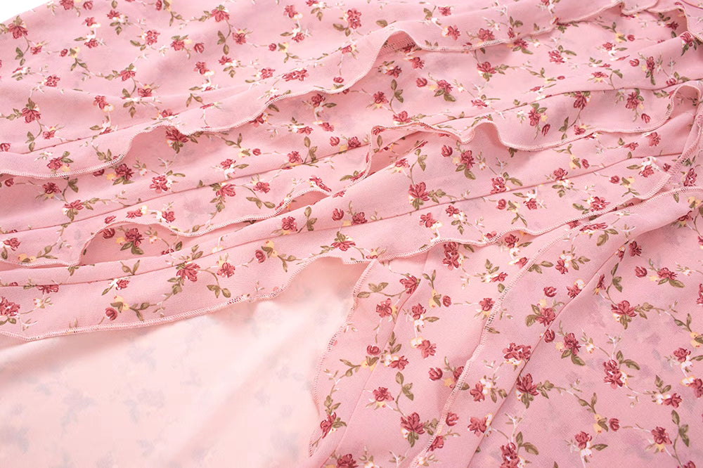 2025 Floral suspender dress