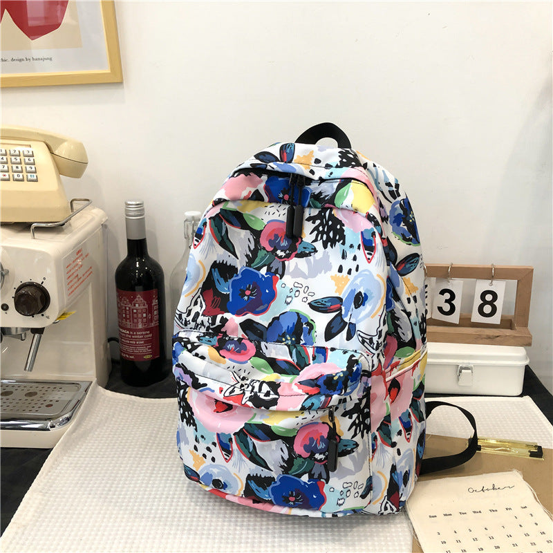 2025 new schoolbag female ins style, Korean version college student backpack primary school junior high school leisure college style backpack female
