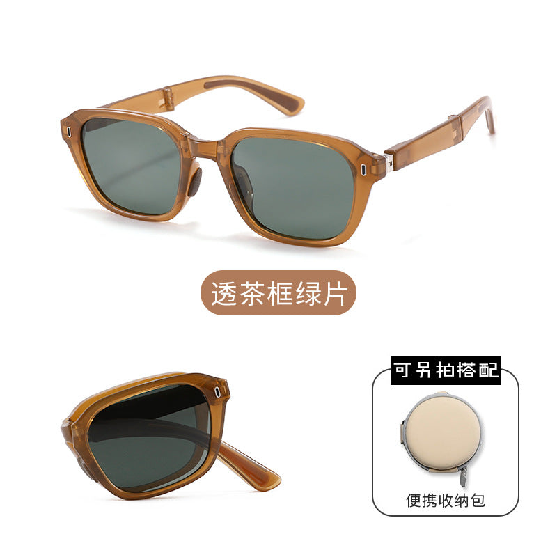 Versatile new folding polarized sunglasses outdoor shading personalized sunglasses UV-proof driving glasses CD014