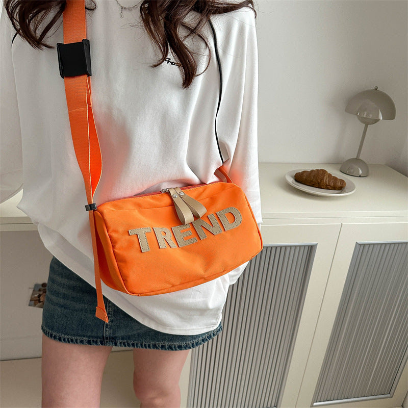 Oxford cloth bag women's 2025 new fashion sports fitness bag short trip shoulder bag red messenger women's bag