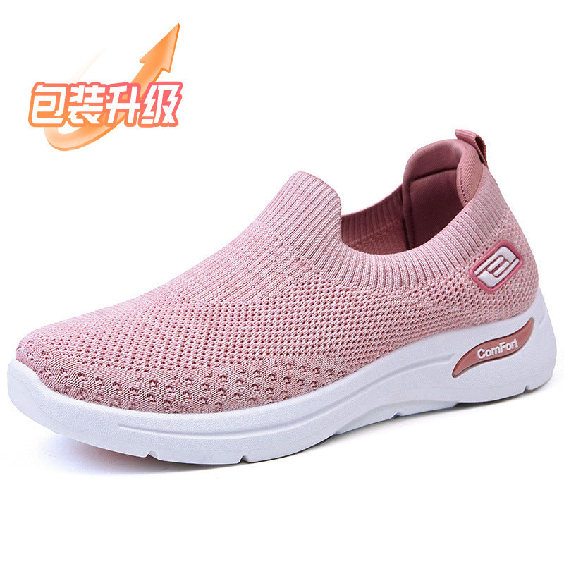 Shoes women's 2025 new foreign trade women's shoes casual and lightweight soft-soled mother shoes flat-soled fashionable breathable sports shoes women