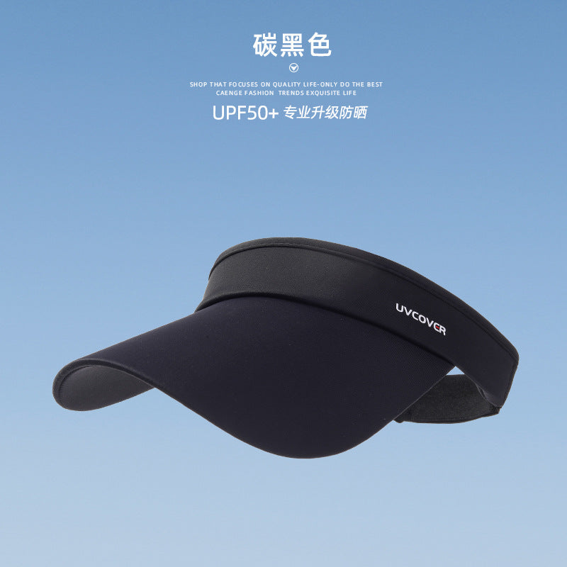 Running empty top sun hat women's ice silk UV protection summer sun hat outdoor sun protection hat