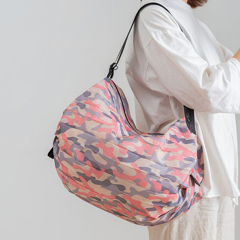 Portable foldable supermarket shopping bag large capacity bag waterproof cloth bag grocery bag tote bag large environmental protection bag