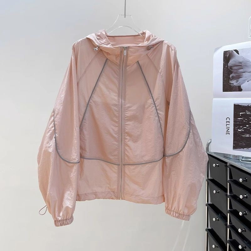 Breathable sun-drying clothes women's summer thin jacket 2025 new loose and versatile sun-drying clothes air-conditioning cardigan jacket