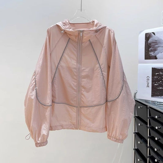 Breathable sun-drying clothes women's summer thin jacket 2025 new loose and versatile sun-drying clothes air-conditioning cardigan jacket