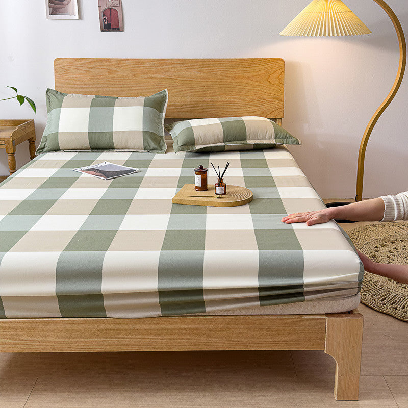 Skin-friendly mattress mattress cover 1.8 meters 2 meters brown mattress protective cover Simmons bed cover all-inclusive, dirty-proof