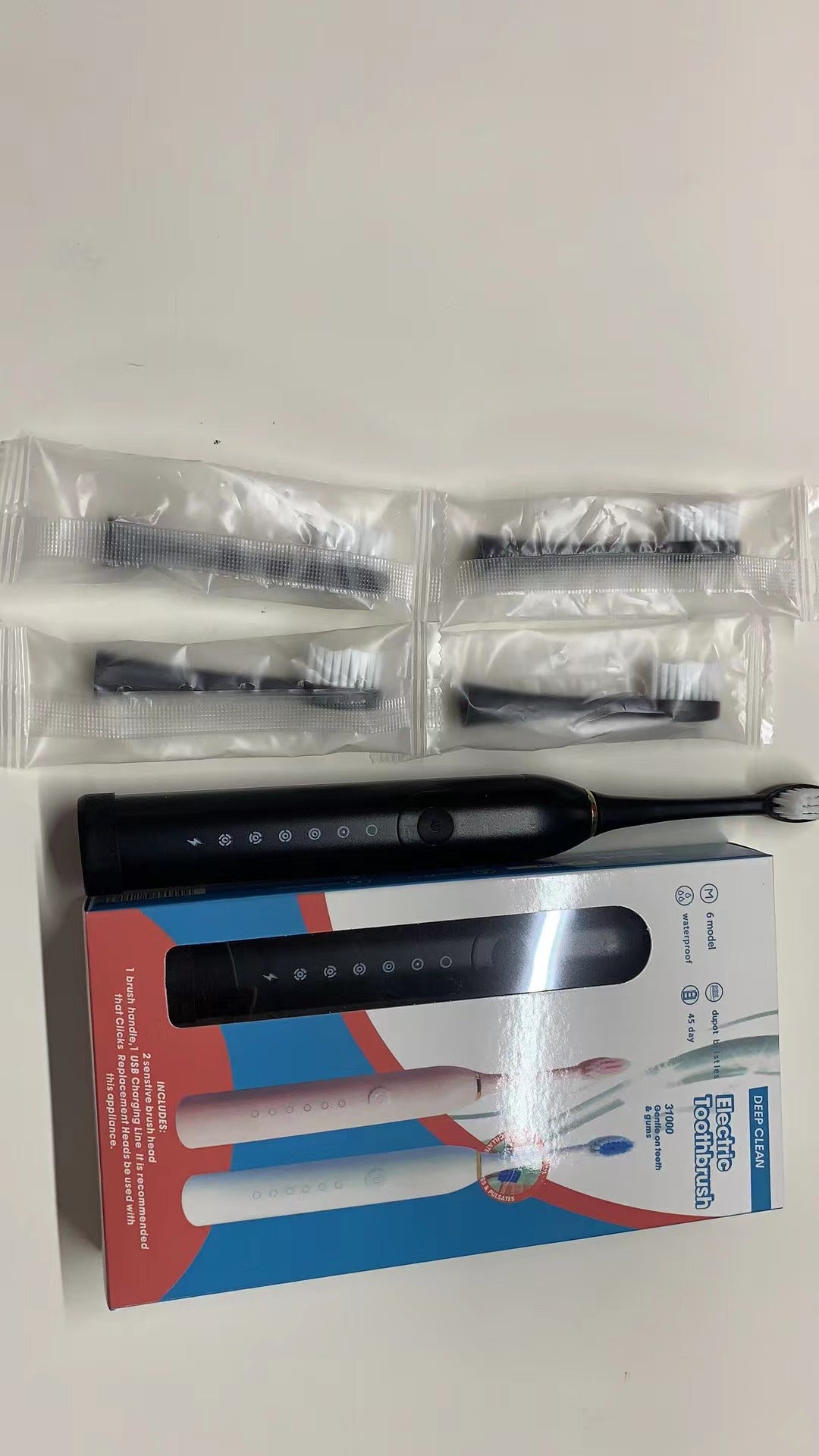 Electric toothbrush soft bristle rechargeable fully automatic waterproof ultrasonic electric toothbrush universal for adults