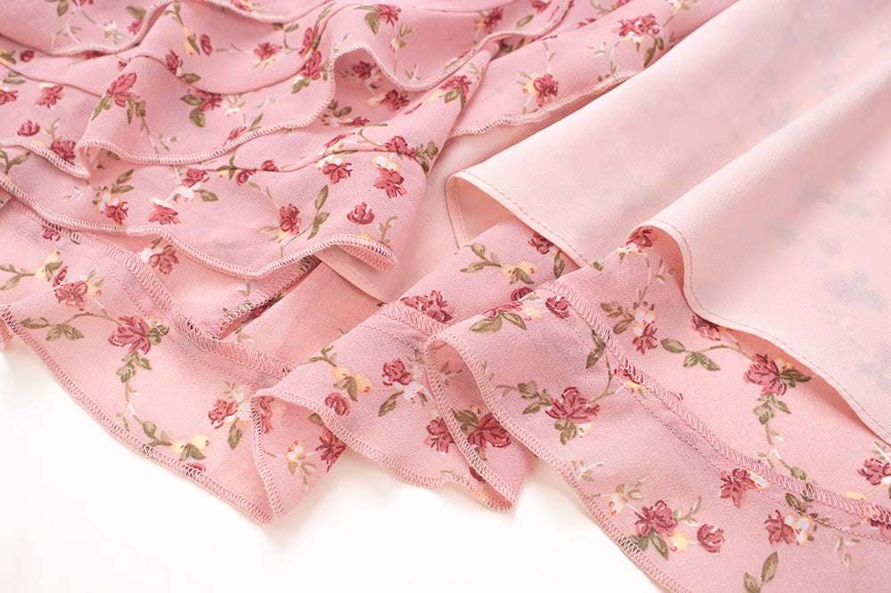 2025 Floral suspender dress