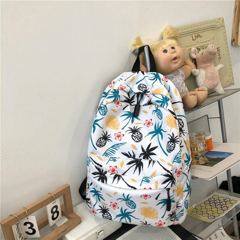 2025 new schoolbag female ins style, Korean version college student backpack primary school junior high school leisure college style backpack female
