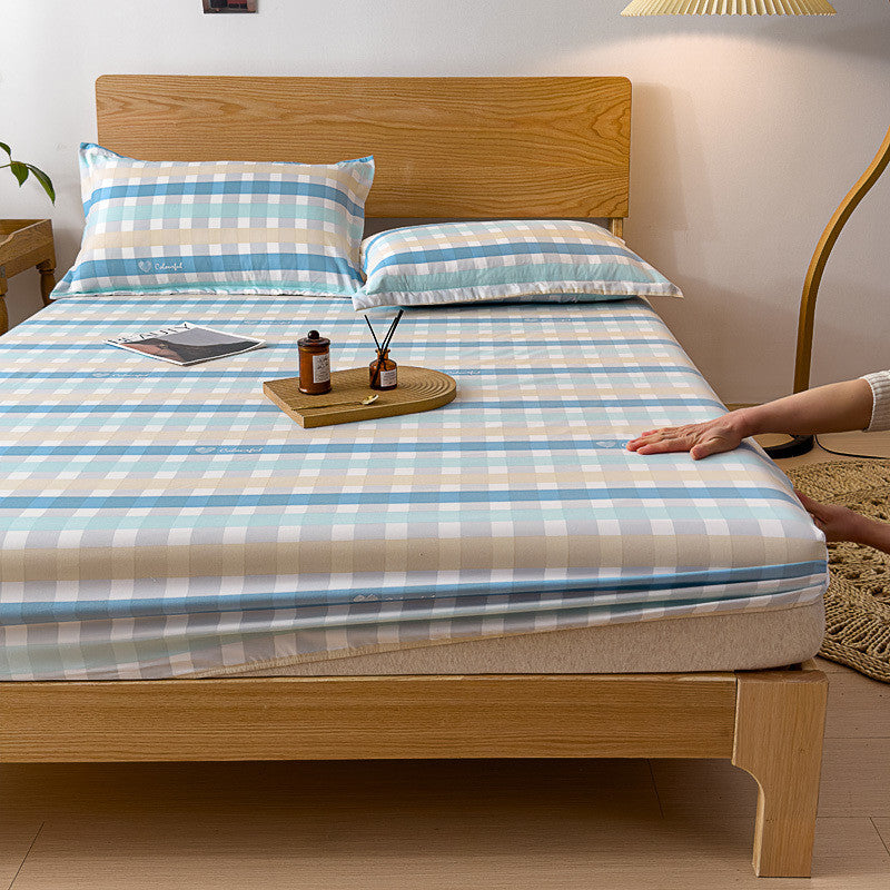 Skin-friendly mattress mattress cover 1.8 meters 2 meters brown mattress protective cover Simmons bed cover all-inclusive, dirty-proof