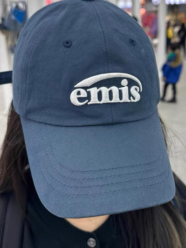 Emis hat women's new high version baseball cap Korean ins trendy brand green soft top shows face ducktongue black