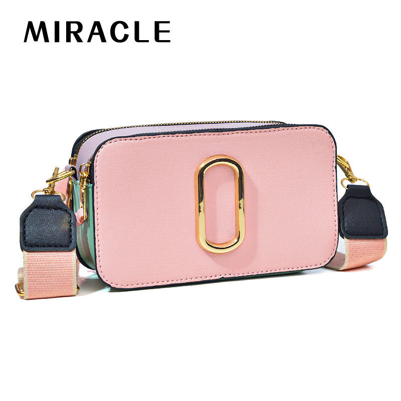 Manrike messenger bag European and American simple texture women's bag fashionable shoulder messenger large capacity camera bag