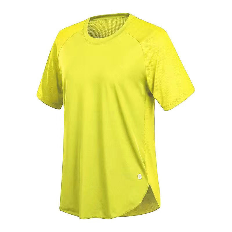 Quick-drying shirts women's sports running training fitness clothes loose large size short-sleeved mesh breathable thin tops summer factory