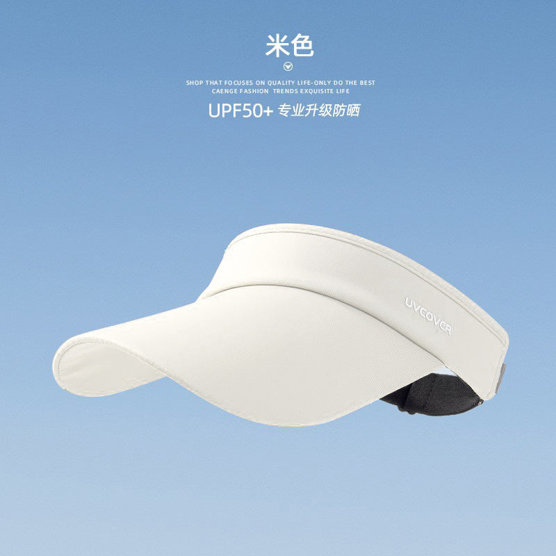 Running empty top sun hat women's ice silk UV protection summer sun hat outdoor sun protection hat