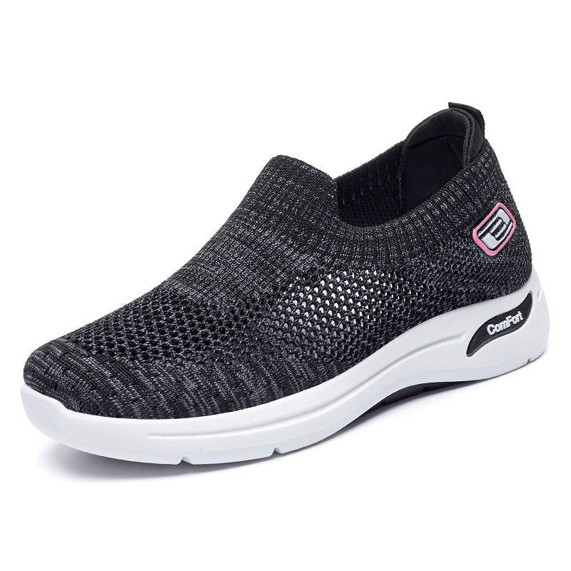 Shoes women's 2025 new foreign trade women's shoes casual and lightweight soft-soled mother shoes flat-soled fashionable breathable sports shoes women
