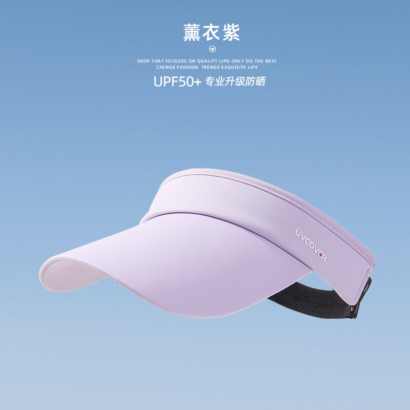 Running empty top sun hat women's ice silk UV protection summer sun hat outdoor sun protection hat
