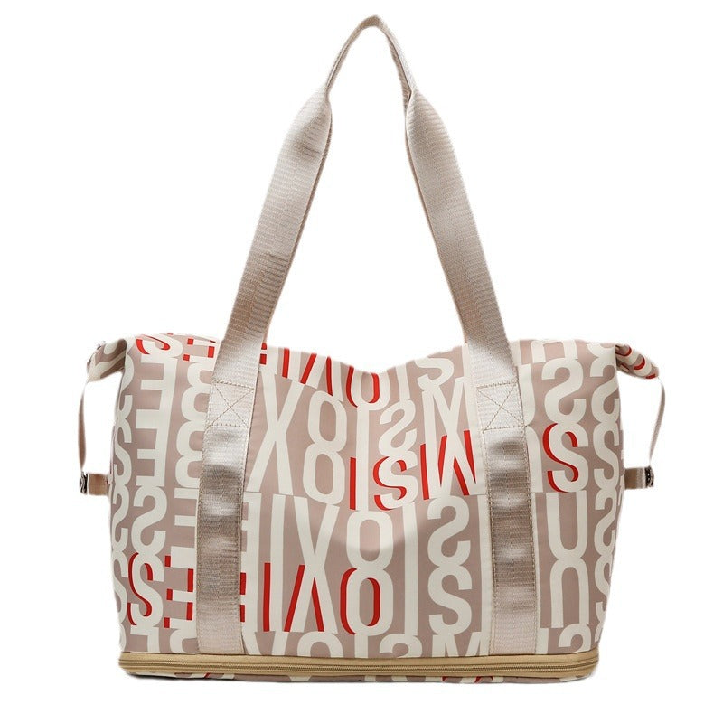 2025 new business trip large-capacity fitness travel bag high-end large bag hanging trolley case lightweight handbag