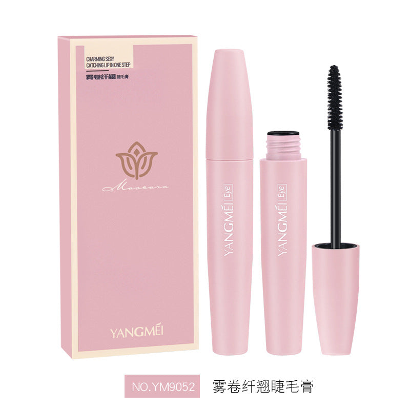 Dense fog, thick warping and slender black mascara, not easy to take off makeup, not easy to smudge