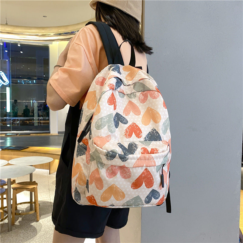 2025 new schoolbag female ins style, Korean version college student backpack primary school junior high school leisure college style backpack female