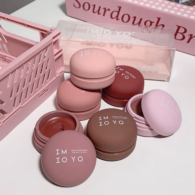 IMIO YOU Mousse Mist Velvet Lip Mud Velvet Matte Lipstick White Easy Coloring Set Student Party Plain Lip Gloss