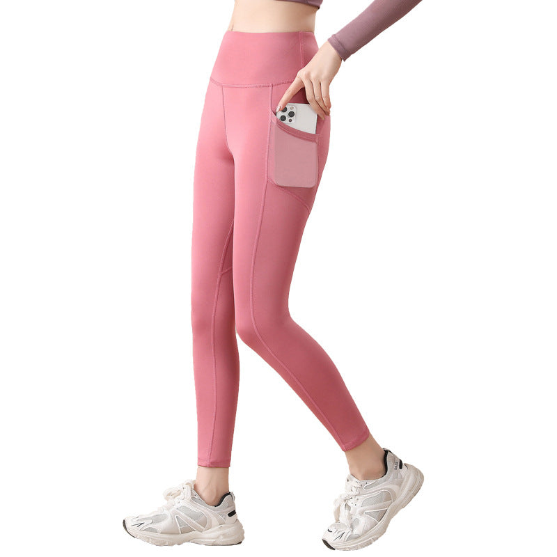 Yoga pants European and American leggings high waist leggings fitness pants hip lift high elastic pants yoga pants
