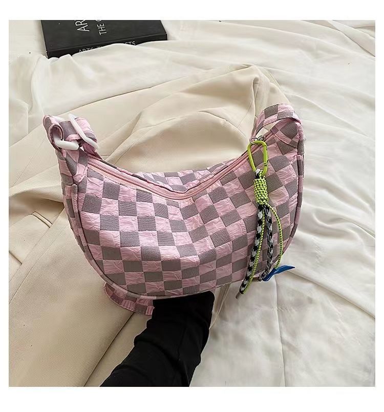 Bag Women 2025 New Versatile Casual Canvas Bag Large Capacity Crossbody Dumpling Bag Premium Niche Fanny Bag