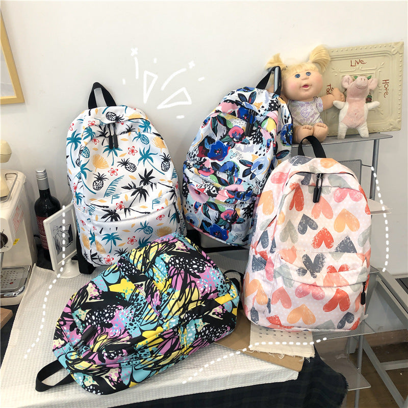 2025 new schoolbag female ins style, Korean version college student backpack primary school junior high school leisure college style backpack female