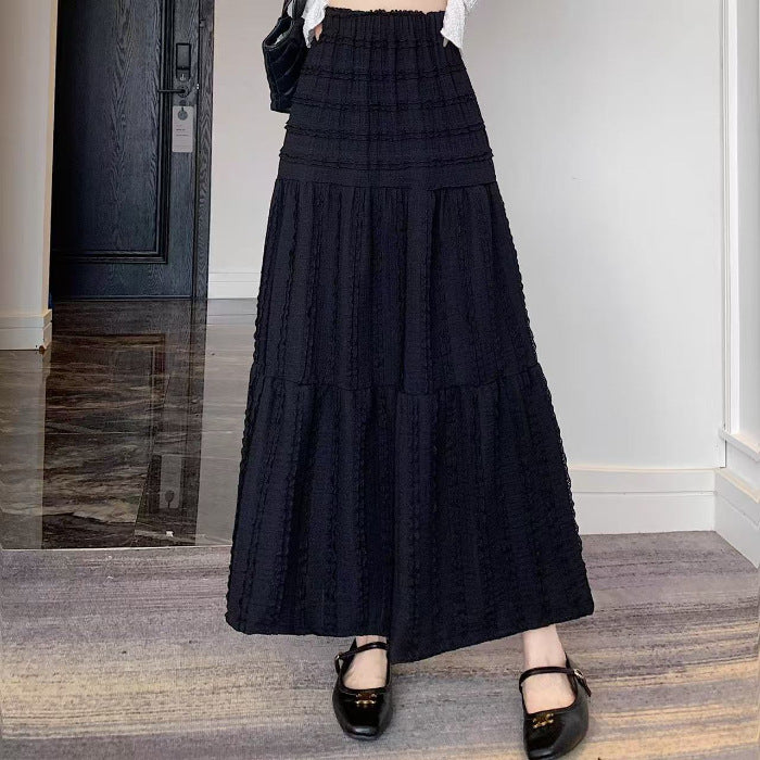 Pure desire wind lace skirt women's spring summer new French gentle wind long skirt design sense super fairy first love skirt