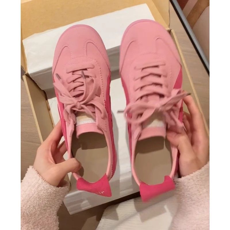 American retro soft-soled pink German training shoes women's 2025 spring and summer new versatile sports shoes casual board shoes Forrest Gump shoes