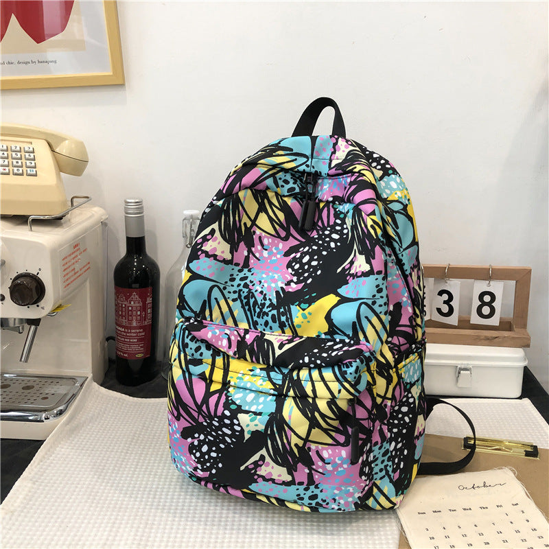 2025 new schoolbag female ins style, Korean version college student backpack primary school junior high school leisure college style backpack female