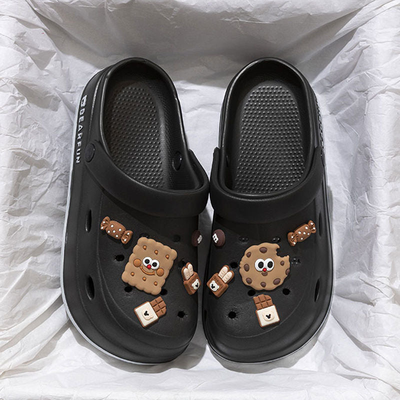 Hole shoes women's platform summer 2025 new home non-slip beach deodorant eva sandals slippers women's outer wear