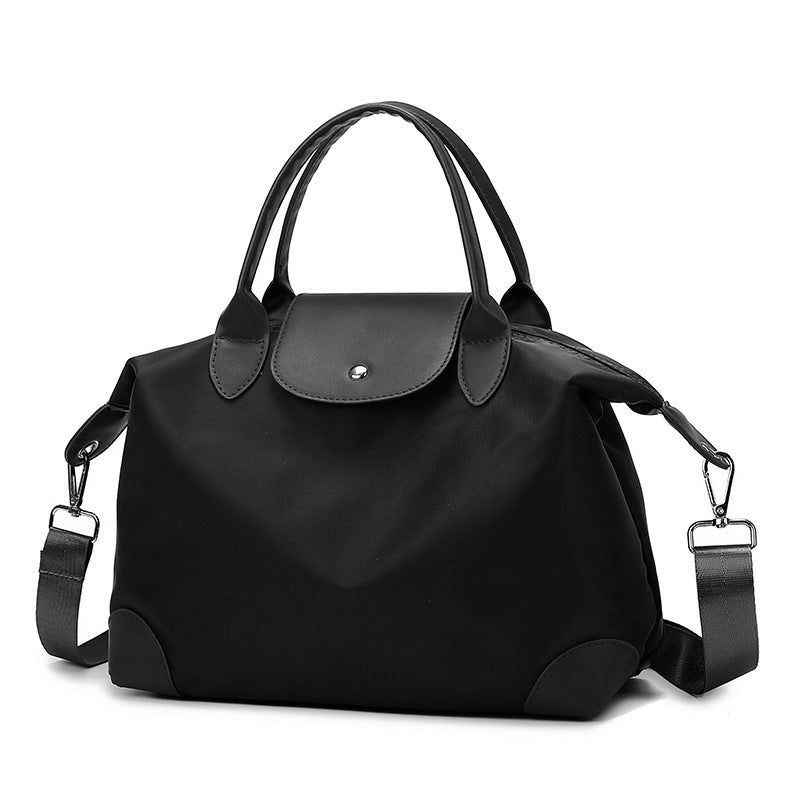 British retro short trip boarding bag shoulder oblique span bag nylon large capacity commuter versatile handbag women