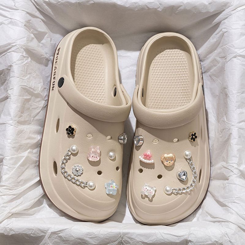 Hole shoes women's platform summer 2025 new home non-slip beach deodorant eva sandals slippers women's outer wear