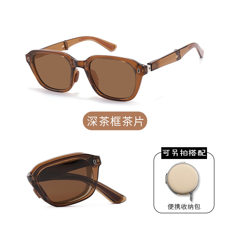 Versatile new folding polarized sunglasses outdoor shading personalized sunglasses UV-proof driving glasses CD014