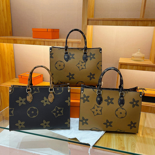 European and American retro women's bags 2025 new fashion foreign atmosphere handbags large capacity shoulder bags