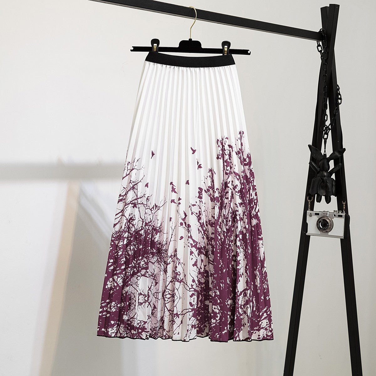 New skirt women's clothing Europe and the United States ebay Amazon cross-border explosion skirt printing cartoon pleated skirt wholesale