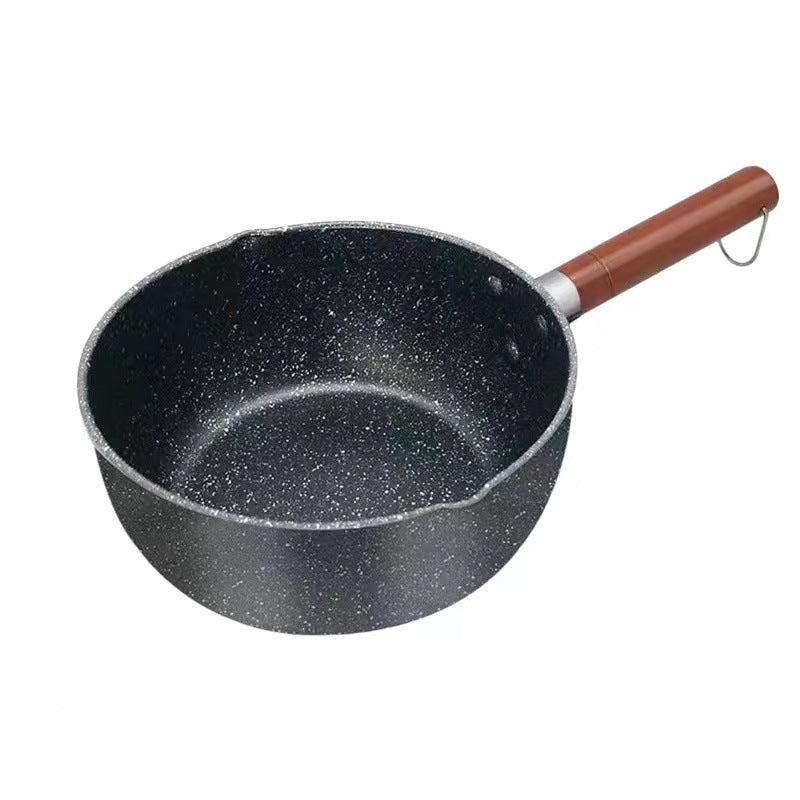 Japanese-style snow pan baby complementary food pan induction cooker gas stove universal non-stick pan dormitory instant noodles Maifan stone milk pot