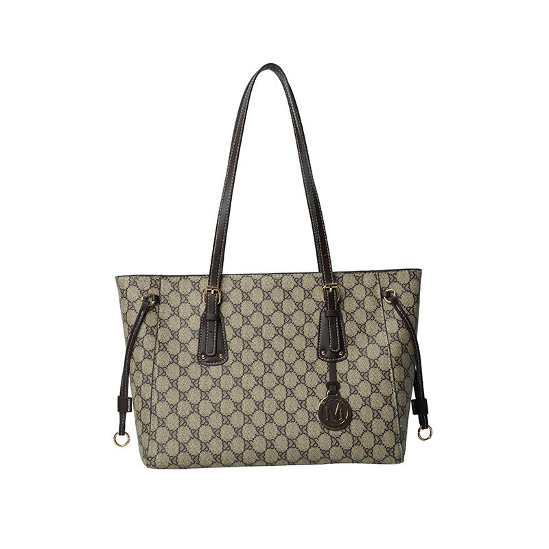 This year's popular letter printing bag women's 2025 new large-capacity high-end tote bag trendy portable shoulder bag