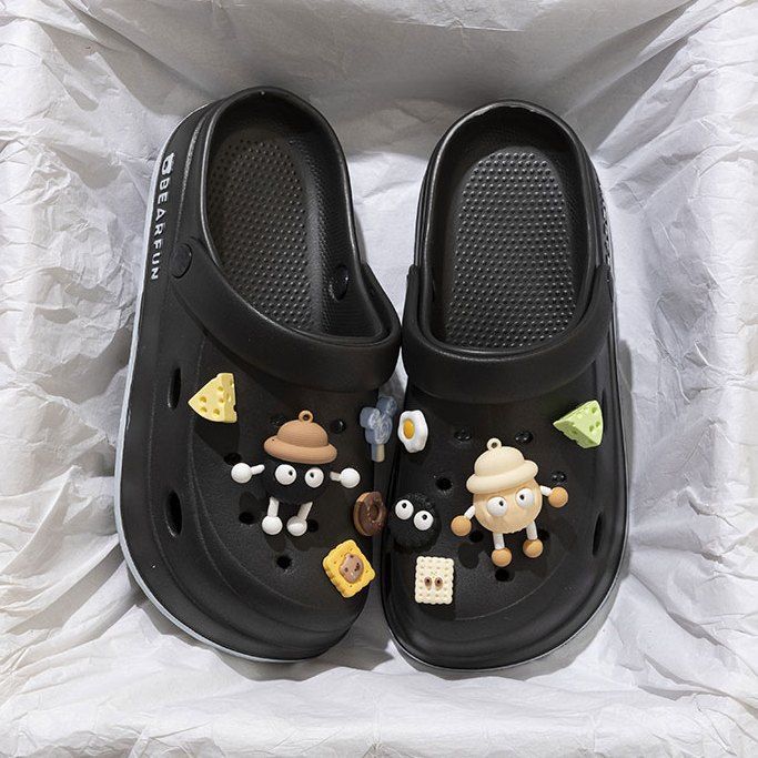 Hole shoes women's platform summer 2025 new home non-slip beach deodorant eva sandals slippers women's outer wear