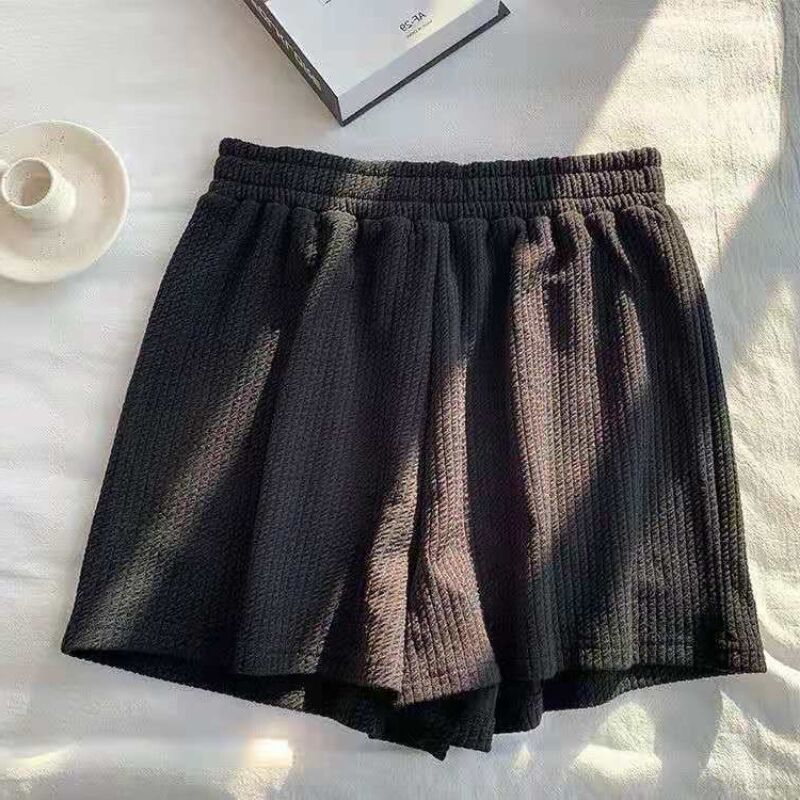 2025 Girls Summer Large Size Casual Suit Fat mm Loose Vest Top Wide Leg Shorts Lazy Home Two-piece Set