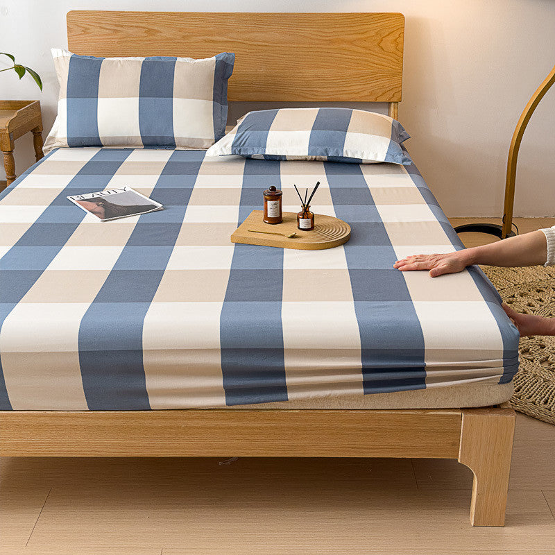 Skin-friendly mattress mattress cover 1.8 meters 2 meters brown mattress protective cover Simmons bed cover all-inclusive, dirty-proof