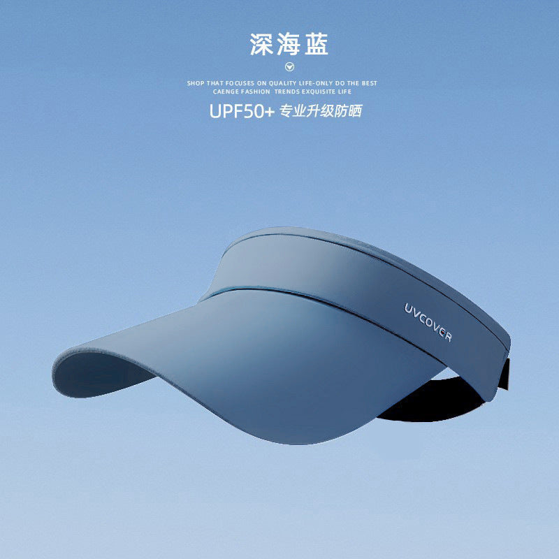 Running empty top sun hat women's ice silk UV protection summer sun hat outdoor sun protection hat