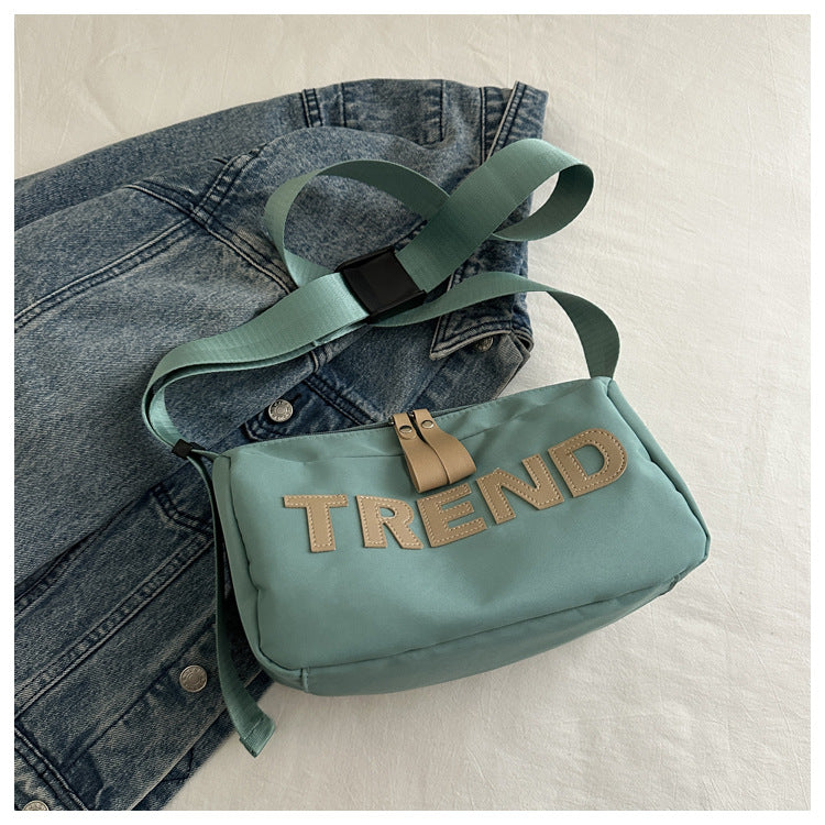 Oxford cloth bag women's 2025 new fashion sports fitness bag short trip shoulder bag red messenger women's bag