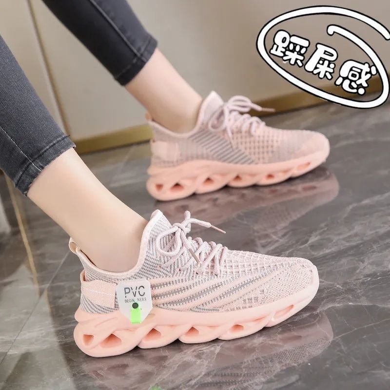 2025 popular fashion coconut shoes spring summer autumn wear breathable fly weaving sports Internet celebrities stepping on shit feeling running shoes