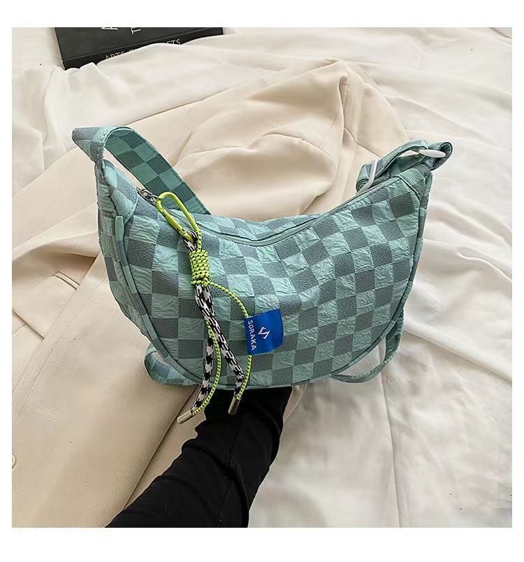 Bag Women 2025 New Versatile Casual Canvas Bag Large Capacity Crossbody Dumpling Bag Premium Niche Fanny Bag